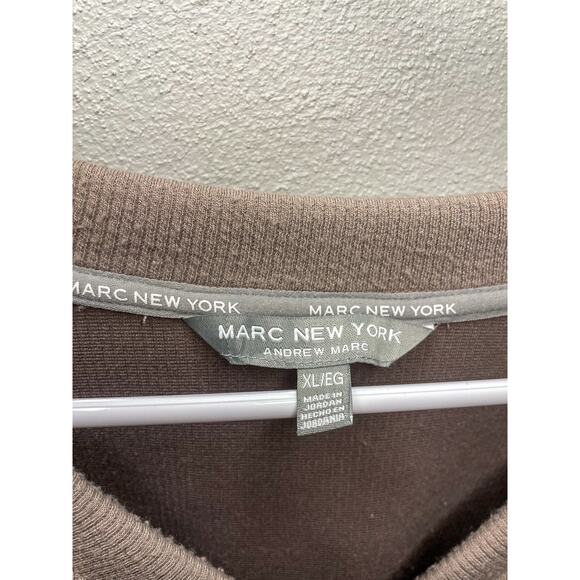 Marc New York V Neck Long Sleeve Ribbed Pullover Sweatshirt Size XL - Picture 4 of 9